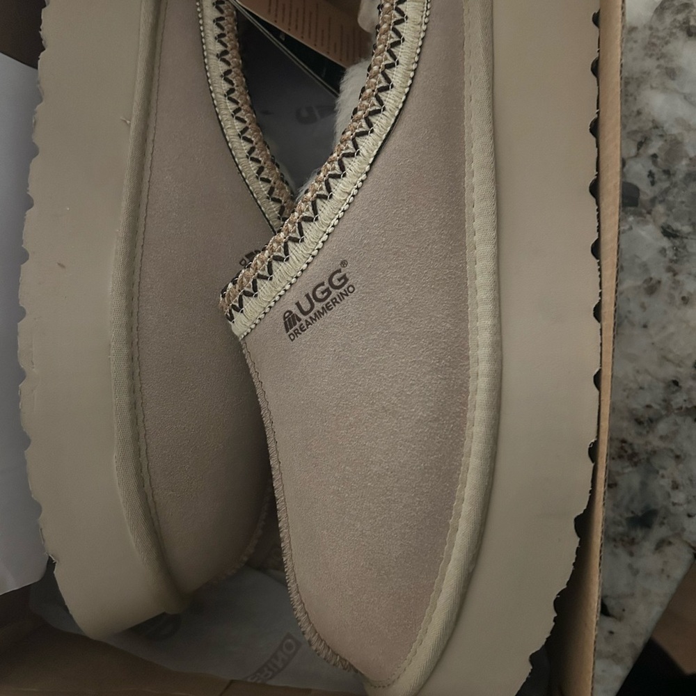 UGG Beige Slip-On Shoes